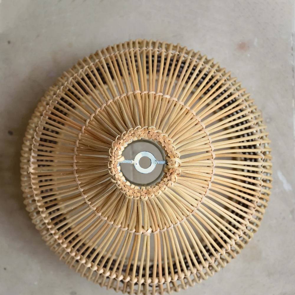 White Thread Rattan Pendant Lamp Shade For Dining room