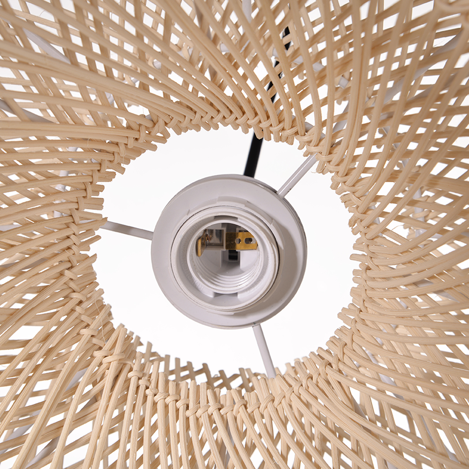 Handmade Bamboo Wicker Lampshade Vintage Rattan Pendant Light