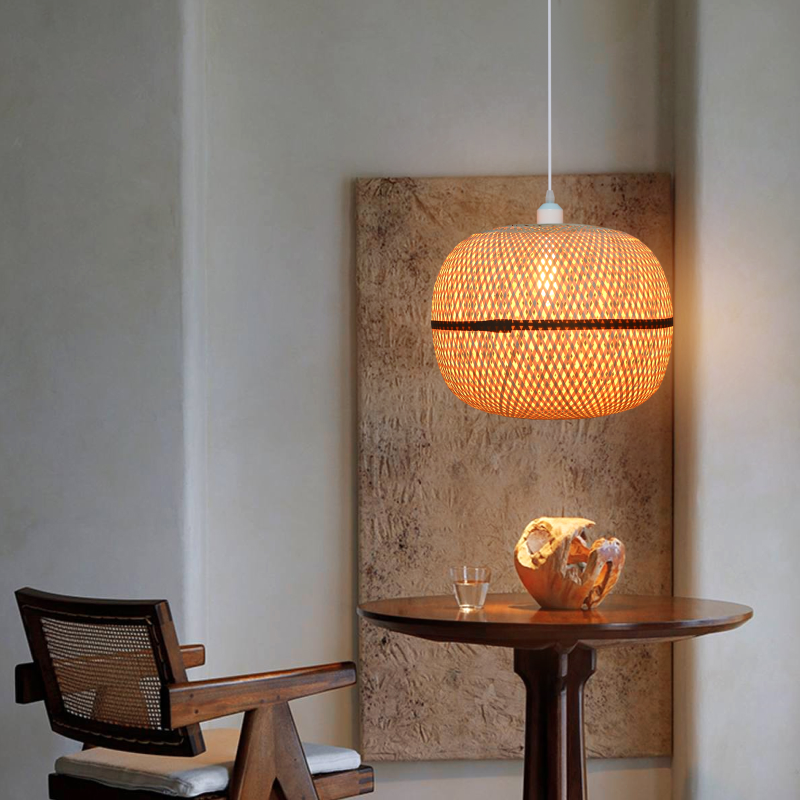 Rattan Novelty Pendant Lights Wicker Pendant Shade