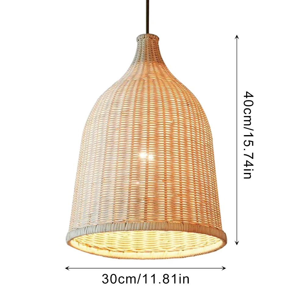Rattan Pendant Light Handmade Basket Lamp