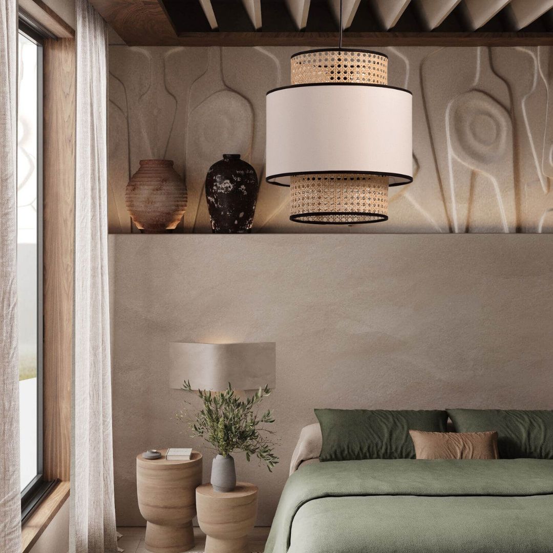Creative Hand-woven Rattan Pendant Light For Living Room