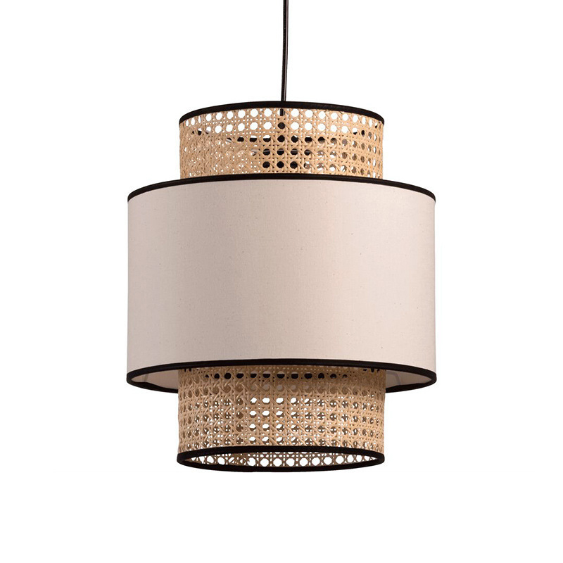 Creative Hand-woven Rattan Pendant Light For Living Room Quality Dining Room Decoration
