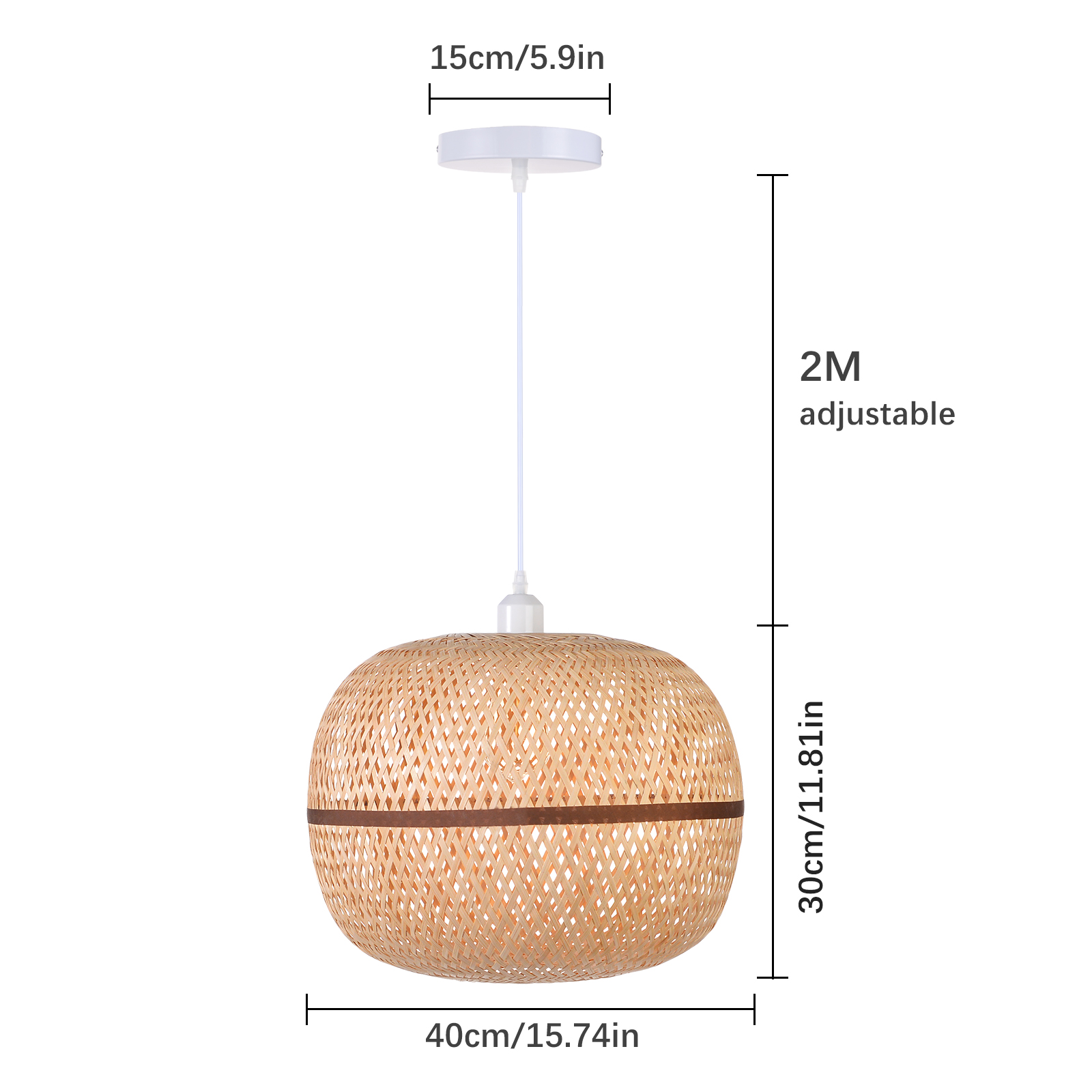 Rattan Novelty Pendant Lights Wicker Pendant Shade