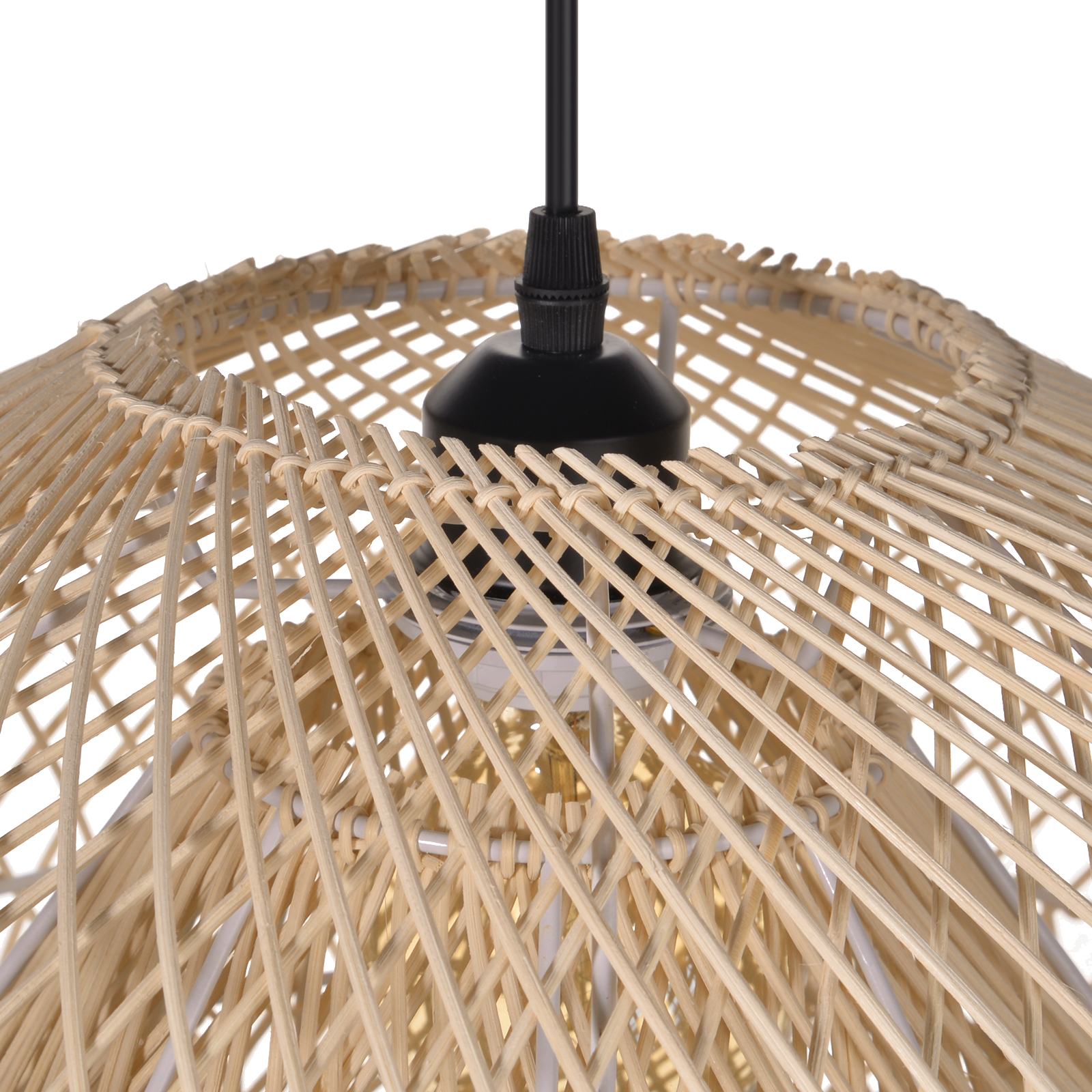 Handmade Bamboo Wicker Lampshade Vintage Rattan Pendant Light