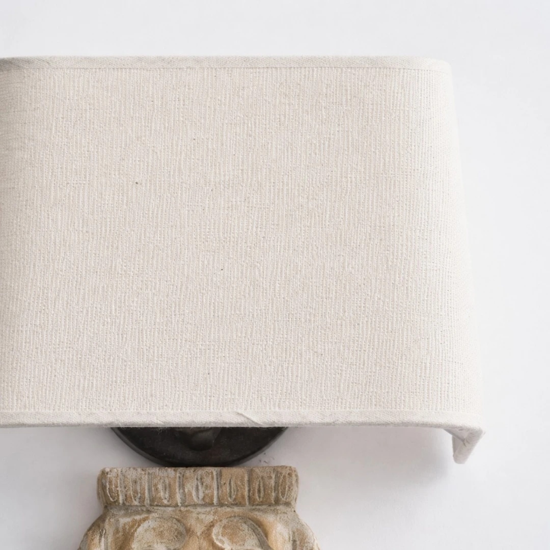 Rustic French Fabric Wall Lamp